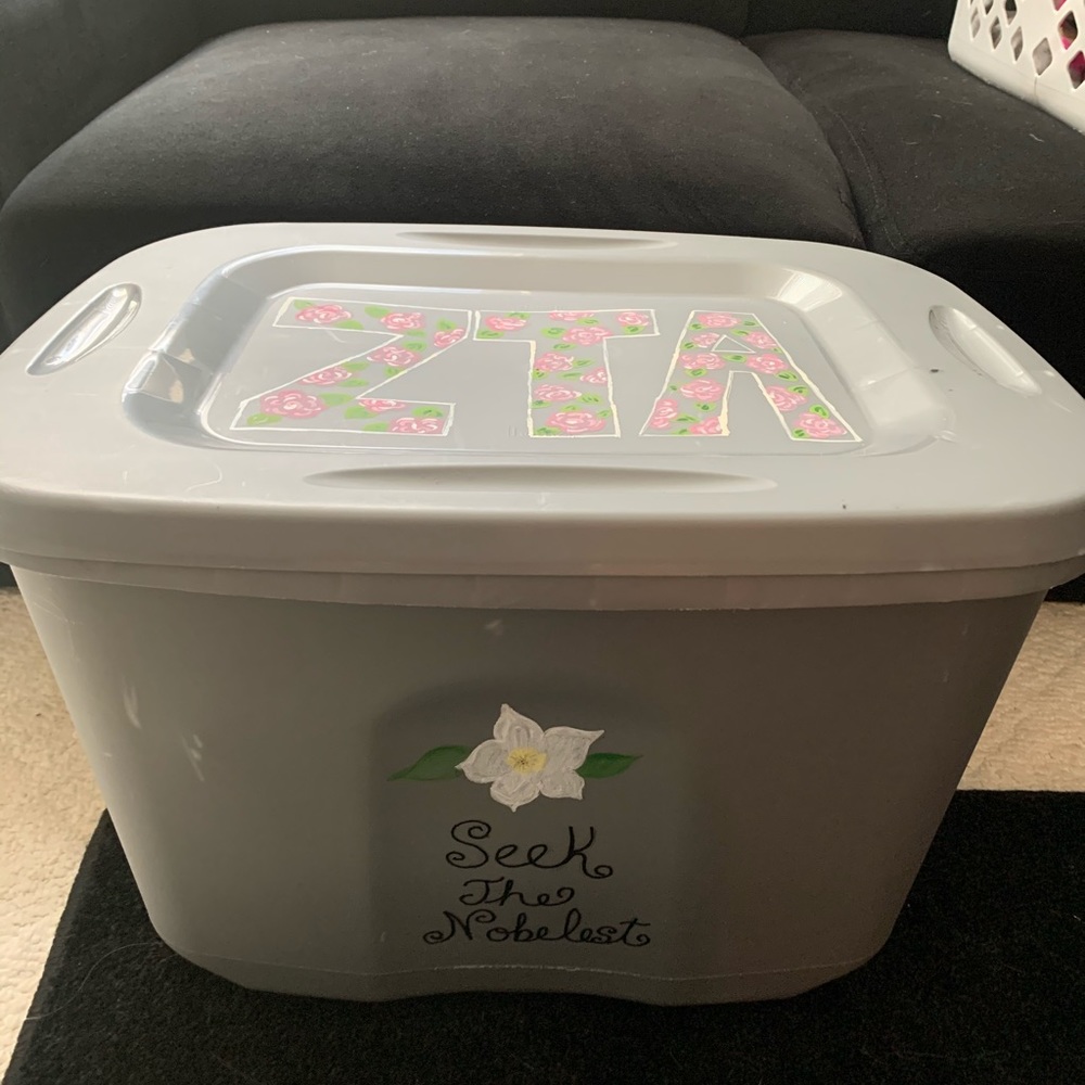 Zeta Tau Alpha Storage Bin